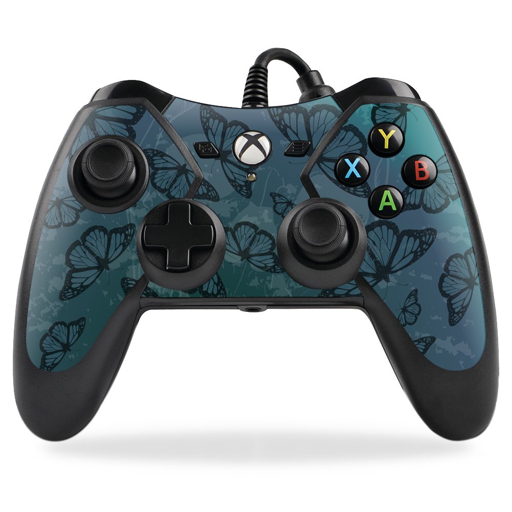 MightySkins Protective Skin Wrap for PowerA Pro Ex Xbox One Controller - Dark Butterfly Design | Durable Vinyl Cover for Gaming, Custom Decal for Enhanced Grip & Style | Perfect for Xbox One Gamers & Collectors