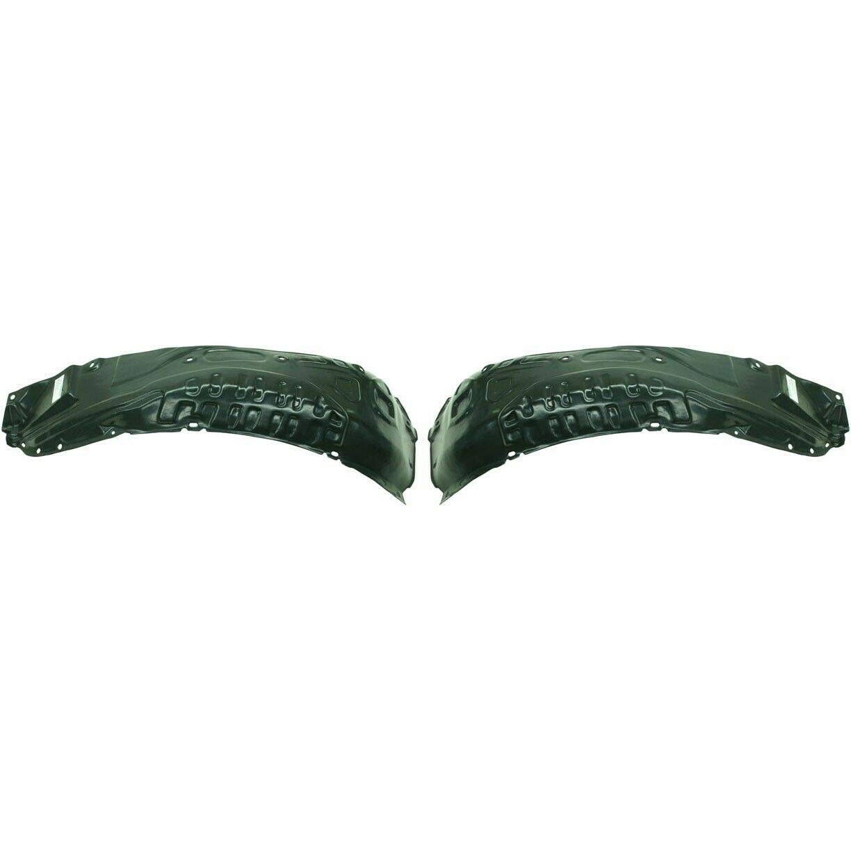 Splash Shield Set of 2 - Front Left & Right Rear Section (F1515613Z, MA1249128, F1515614Z, MA1248128) - Perfect for Car Underbody Protection & Mud Guard Replacement