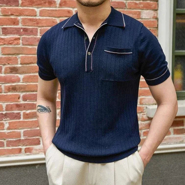 Vintage Old Money Polo Shirt - Classic English Style Cotton T-Shirt for Men | Perfect for Golf, Business Casual & Preppy Fashion