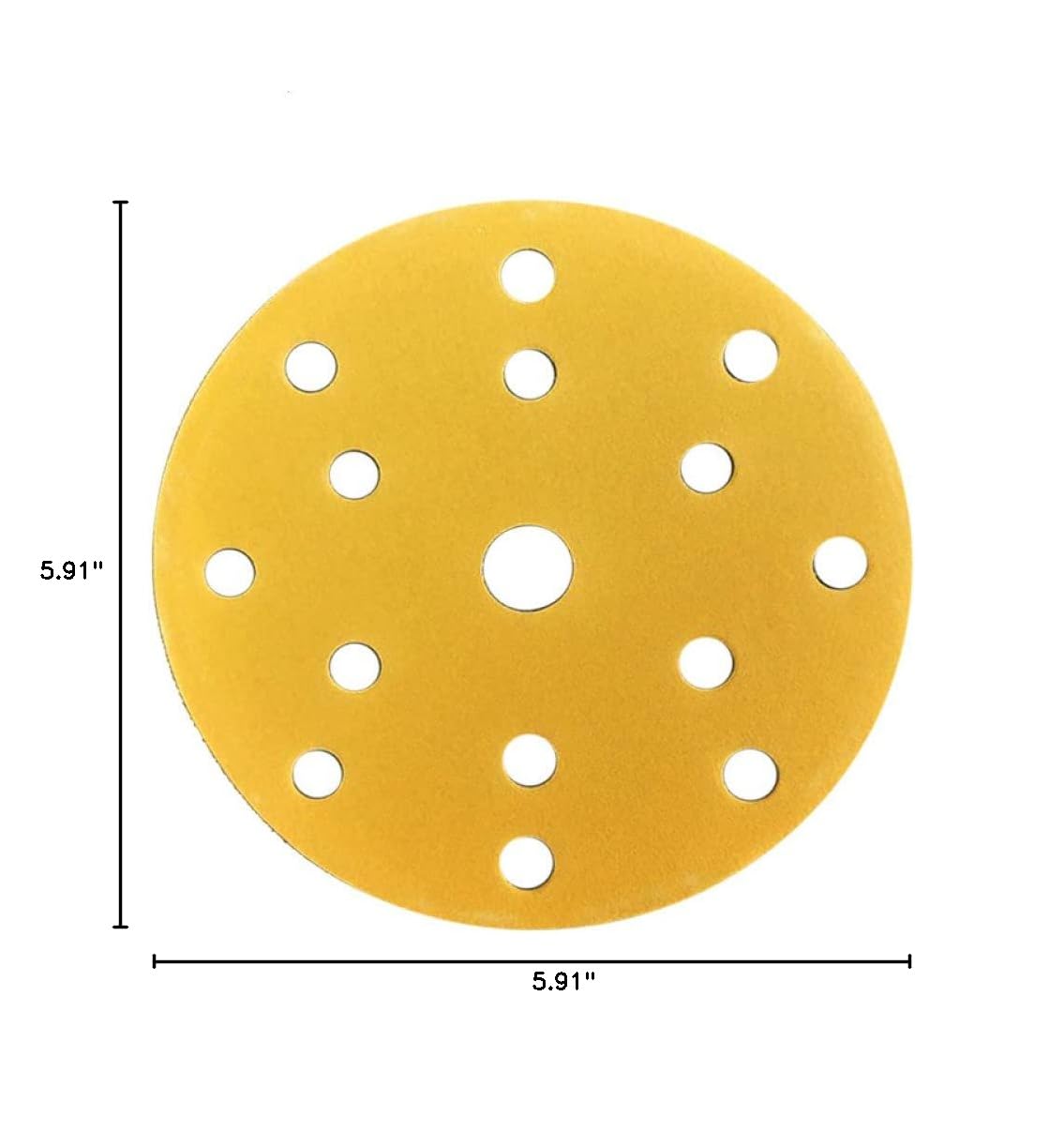 100-Pack 6-Inch 15-Hole Round Sanding Discs (80-600 Grit) for Festool Sanders – Premium Flocking Abrasive for Car Polishing & Wood Sanding – Ideal for Auto Detailing & DIY Projects
