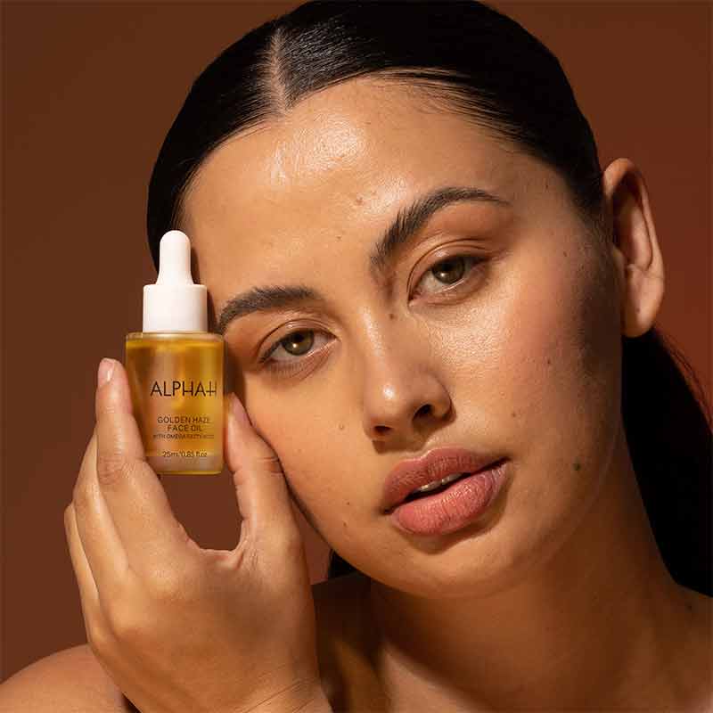 Alpha H Golden Haze Face Oil - Hydrating & Brightening Facial Treatment for Glowing Skin | Perfect for Nighttime Routine & Dry Skin Care