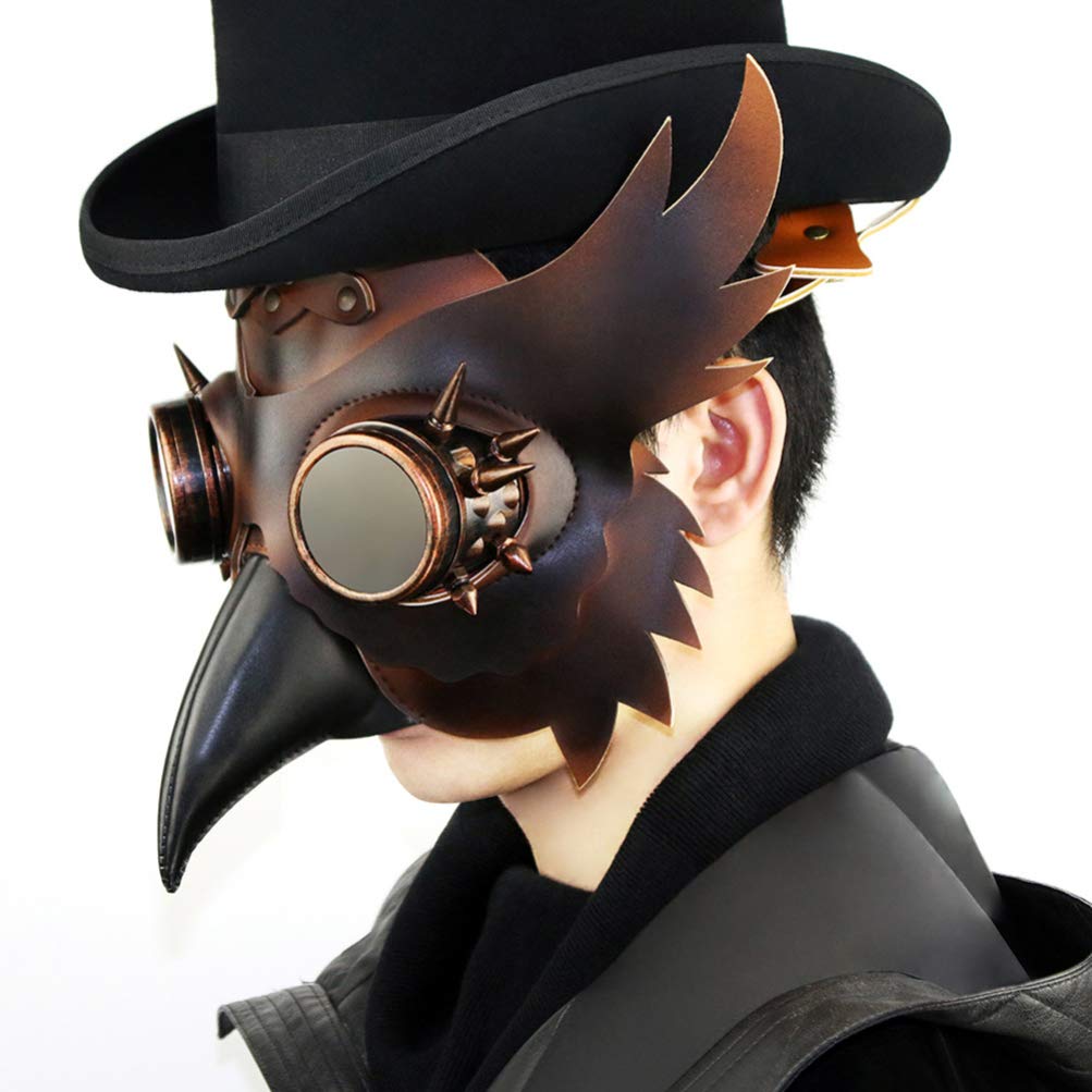Steampunk Doctor Halloween Mask - Leather Bird Beak Costume Prop for Gothic & Cosplay | Perfect for Halloween Parties, Cosplay Events, and Themed Gatherings