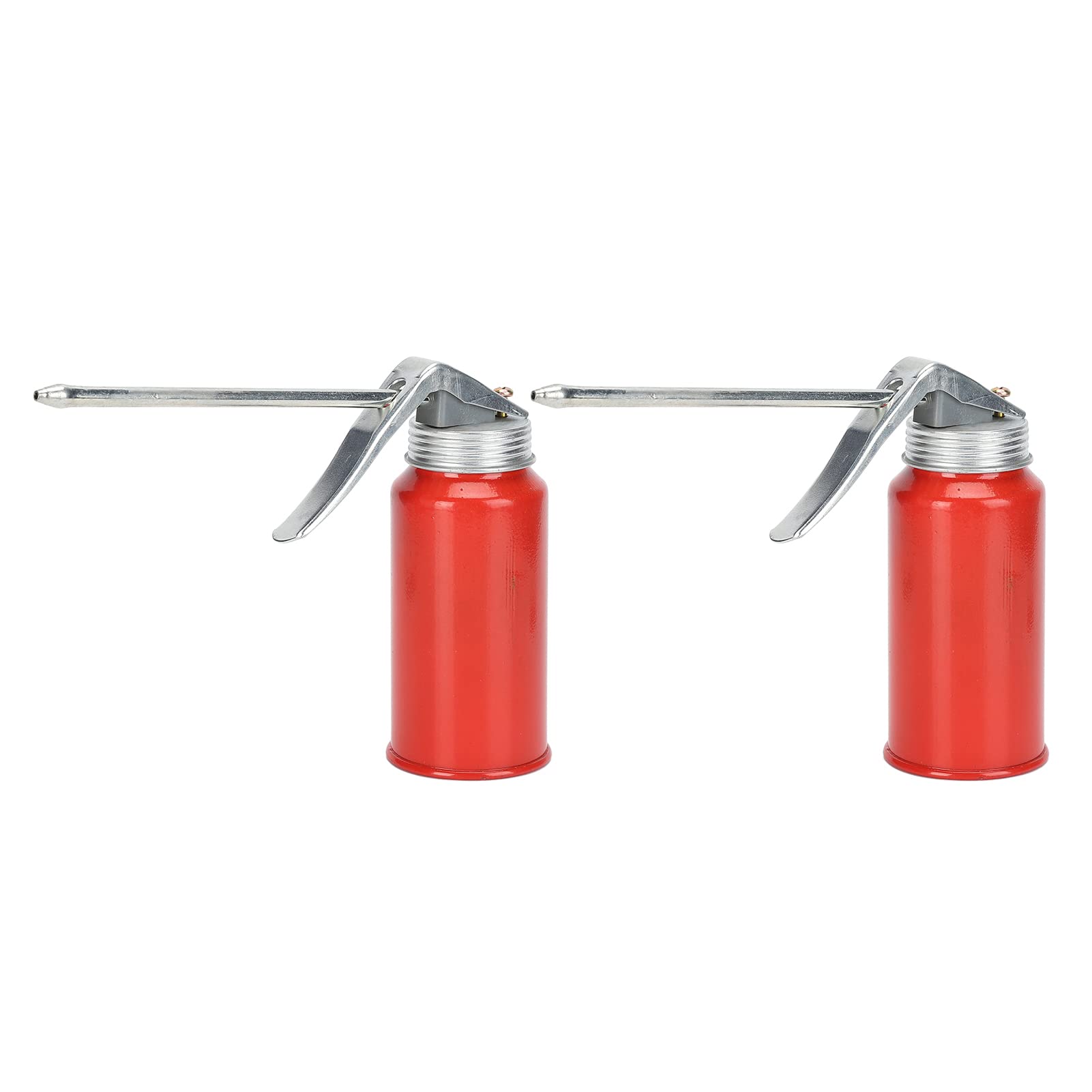 Hand Oil Cans with Curved Push Handle - Labor Saving Cast Iron Oil Spray Bottle for Rolling Bearings, Machinery Lubrication & Automotive Maintenance