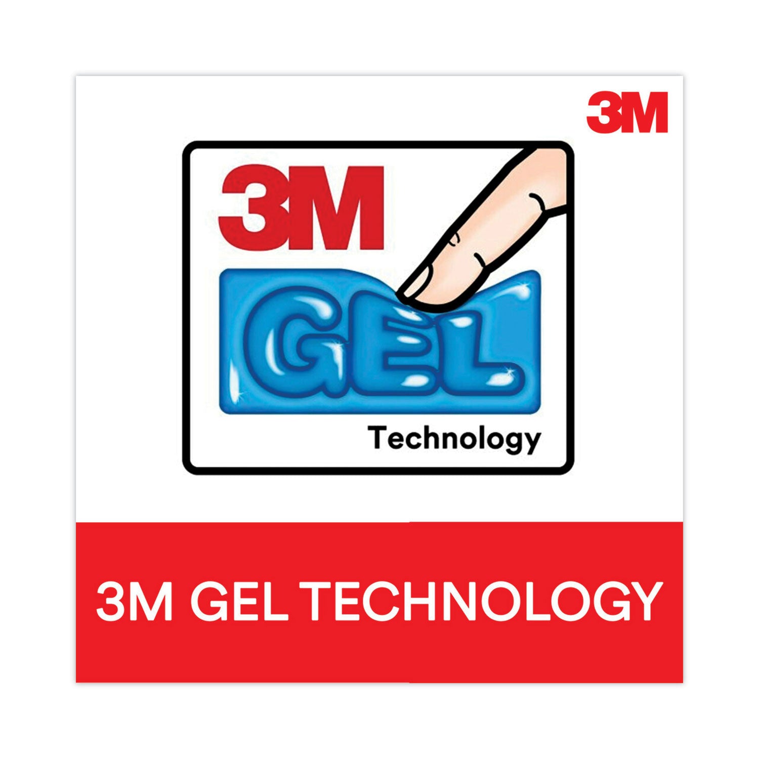 3M™ Antimicrobial Gel Large Keyboard Wrist Rest - 19