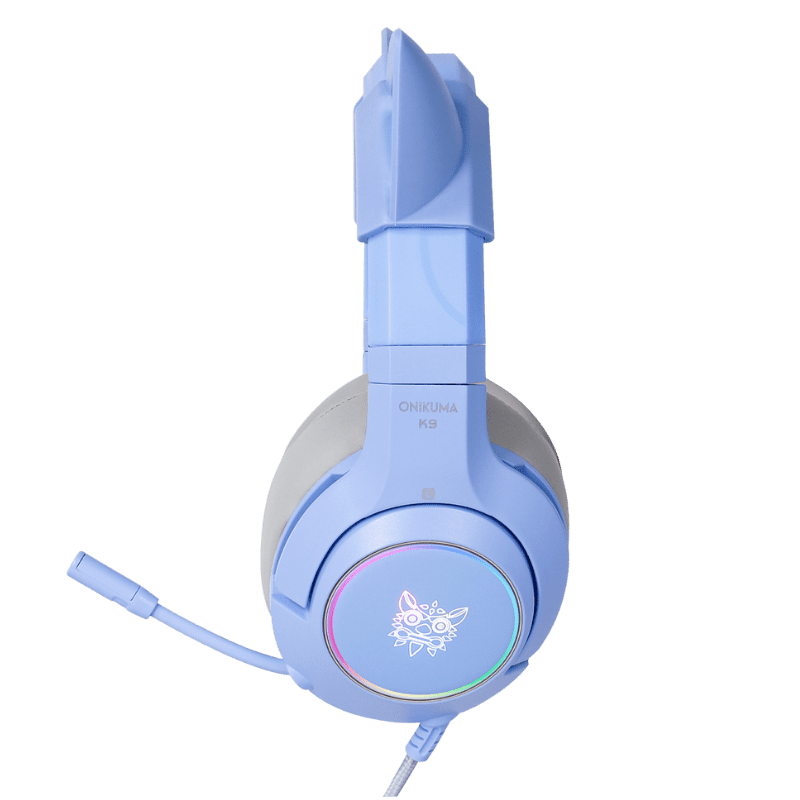 ONIKUMA K9 RGB Stereo Gaming Headset with Cat Ears - Noise Cancelling Mic, Comfortable Over-Ear Design for PS4, Xbox One, PC, Nintendo Switch - Perfect for Gaming, Streaming & Online Classes