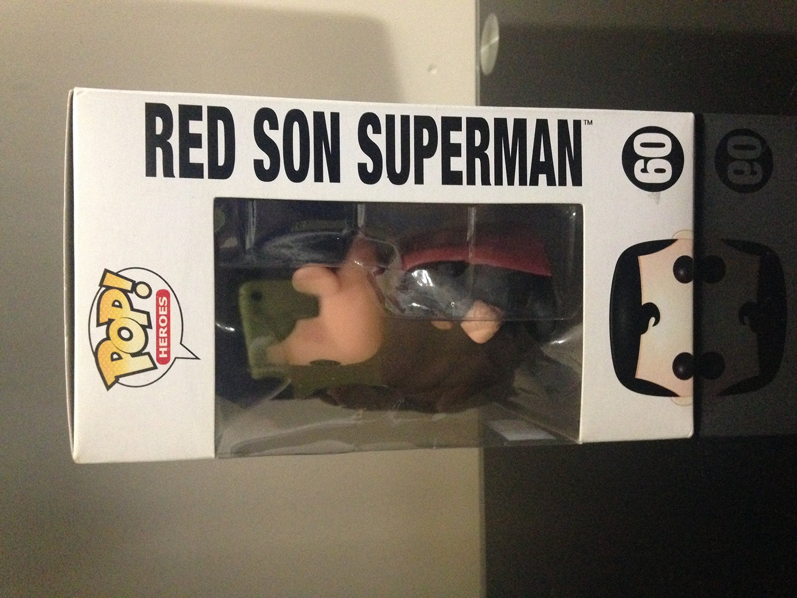 Funko POP DC Universe 60 Superman Red Son Vinyl Figure - Collectible Action Figure for DC Comics Fans, Perfect for Display & Gifts