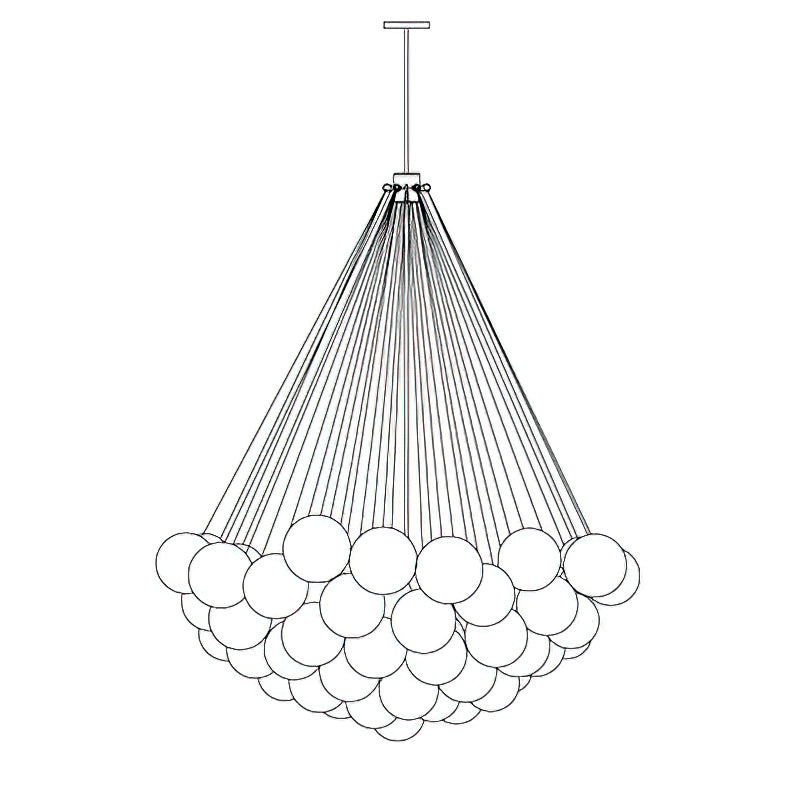 Elegant Cloud Chandelier Lighting Fixture - Modern Ceiling Light for Living Room, Bedroom & Dining Room Decor