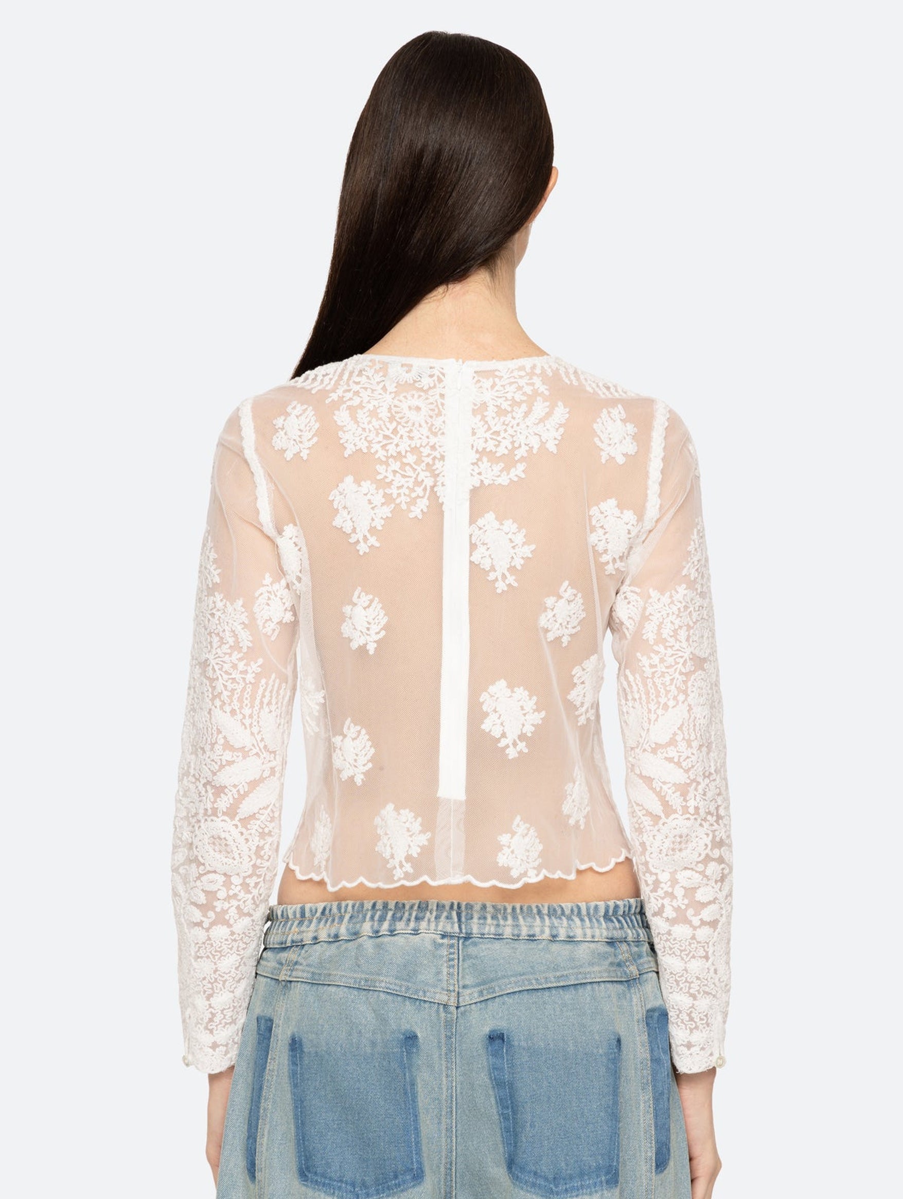 Kaylie White Lace Top for Women - Elegant & Comfortable Blouse for Casual Wear, Date Night & Summer Outfits
