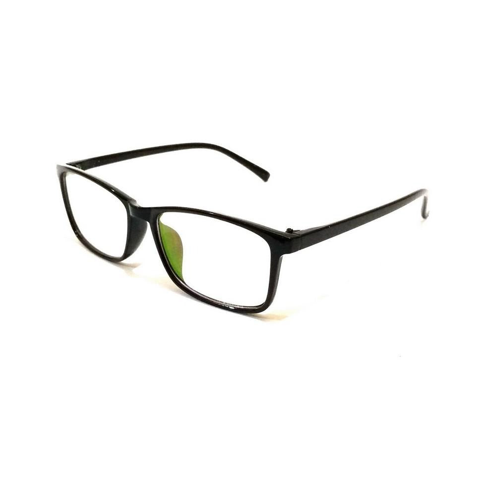 Anti Blue Light Computer Glasses - Rectangle Blue Light Blocking Eyewear for Screen Use (2392Bk) | Reduce Eye Strain for Office Work, Gaming & Digital Device Protection