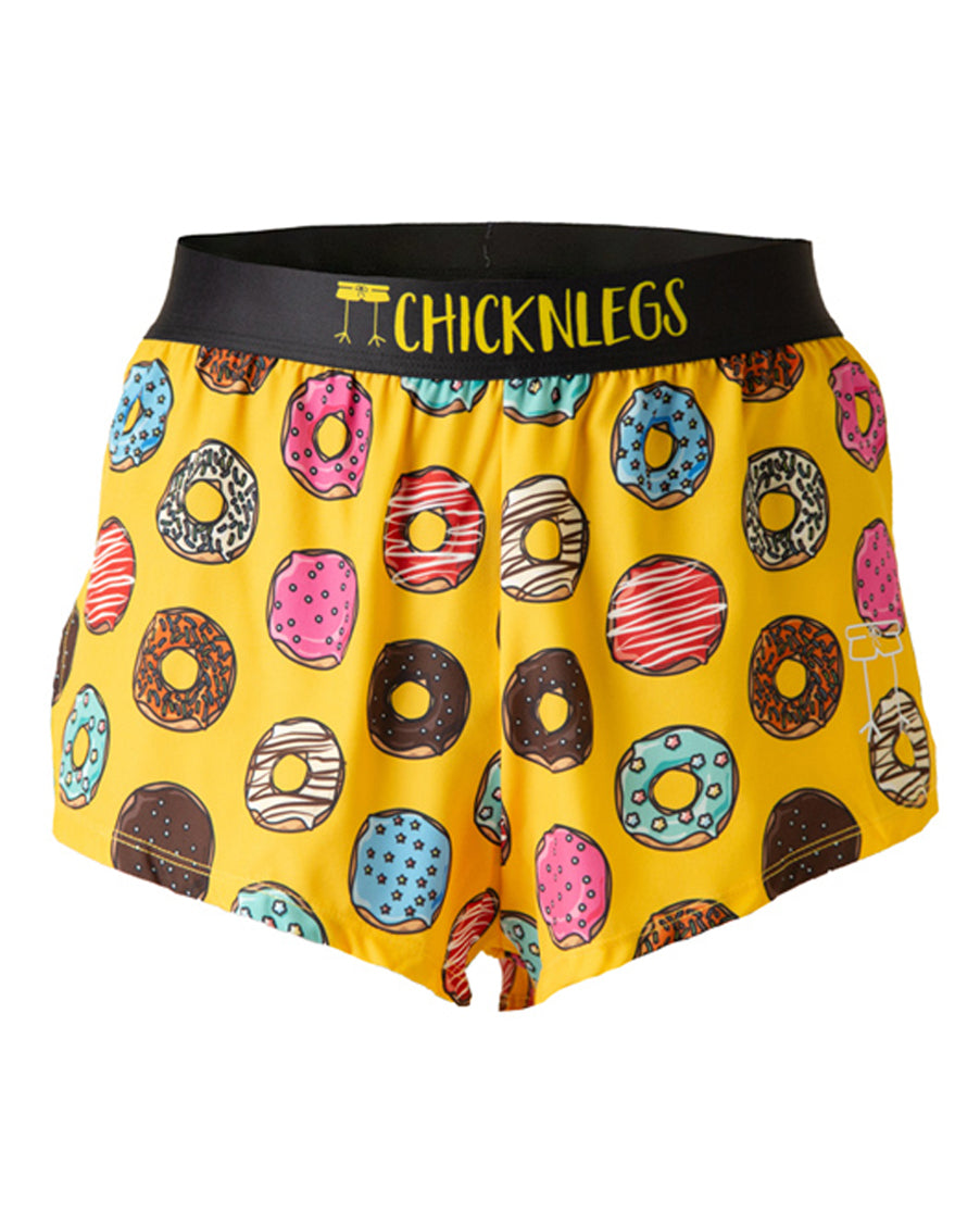 Men's Salty Donuts 2 Split Running Shorts - Lightweight Athletic Shorts for Jogging, Gym Workouts & Outdoor Activities