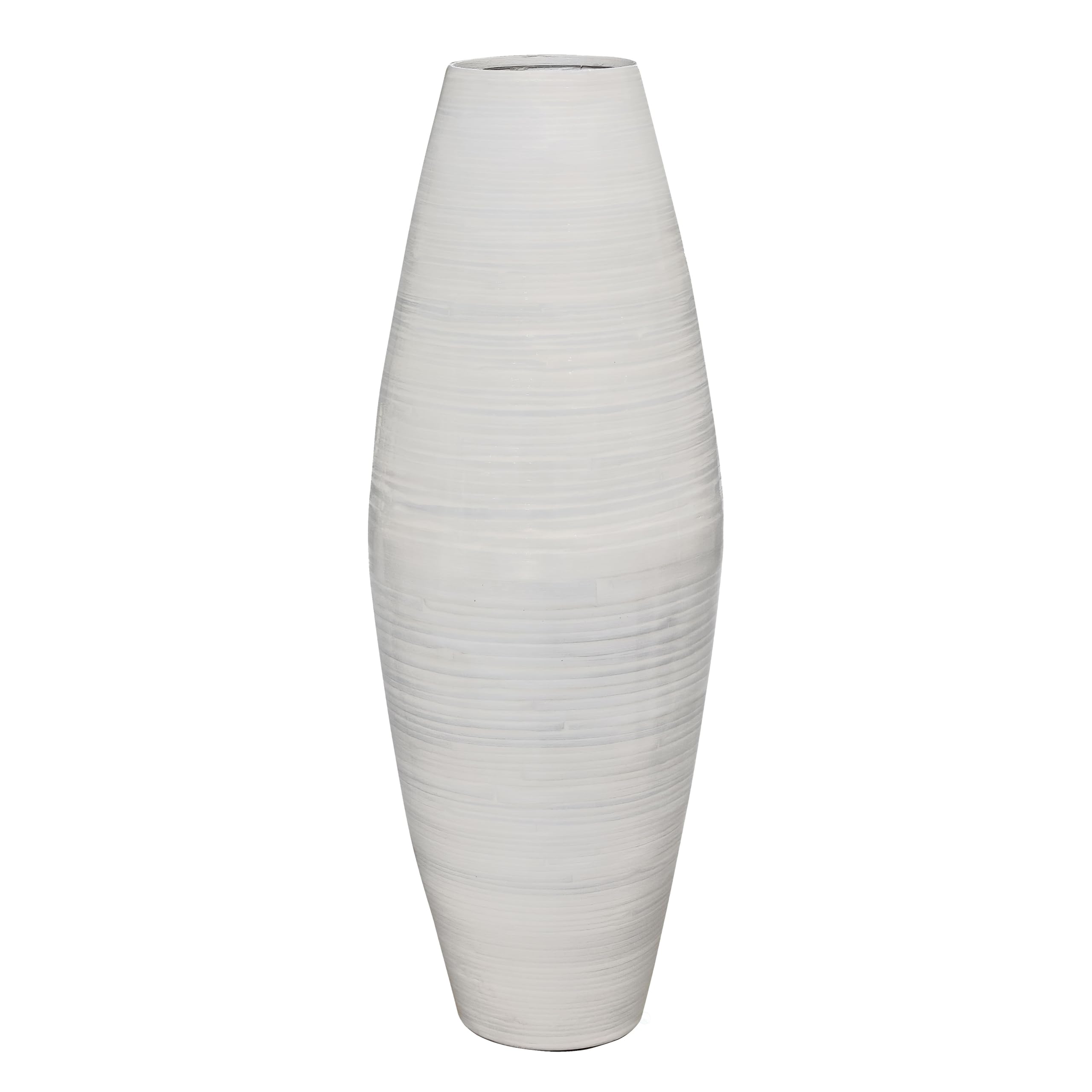 Handmade Bamboo Cylinder Floor Vase - 27.5
