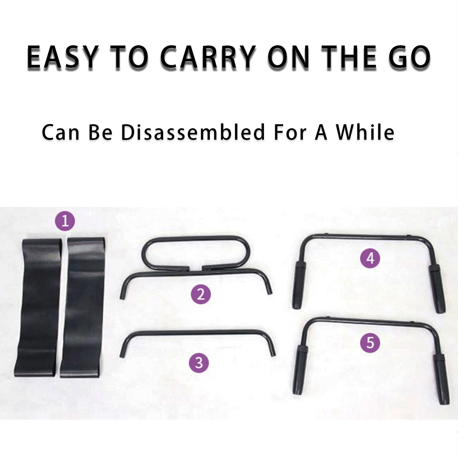 Adjustable Folding Stool for Couples - Portable & Elastic Assist Chair with 300 lbs Weight Capacity - Perfect for Bedroom, Bathroom & Mobility Support (Model A351)