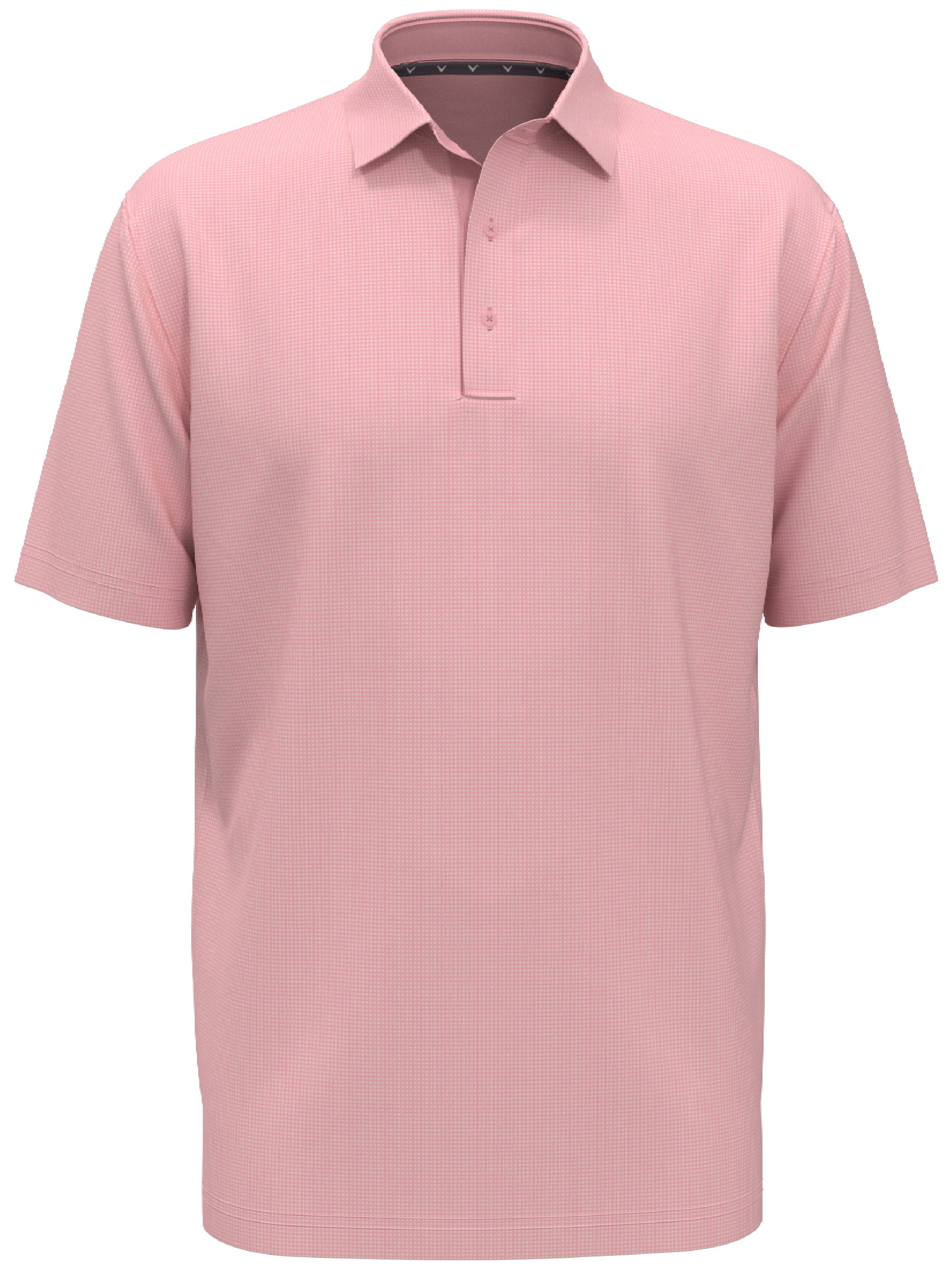 Men's Gingham Print Golf Polo Shirt - Breathable Moisture-Wicking Performance Tee for Golf, Casual Wear & Outdoor Activities