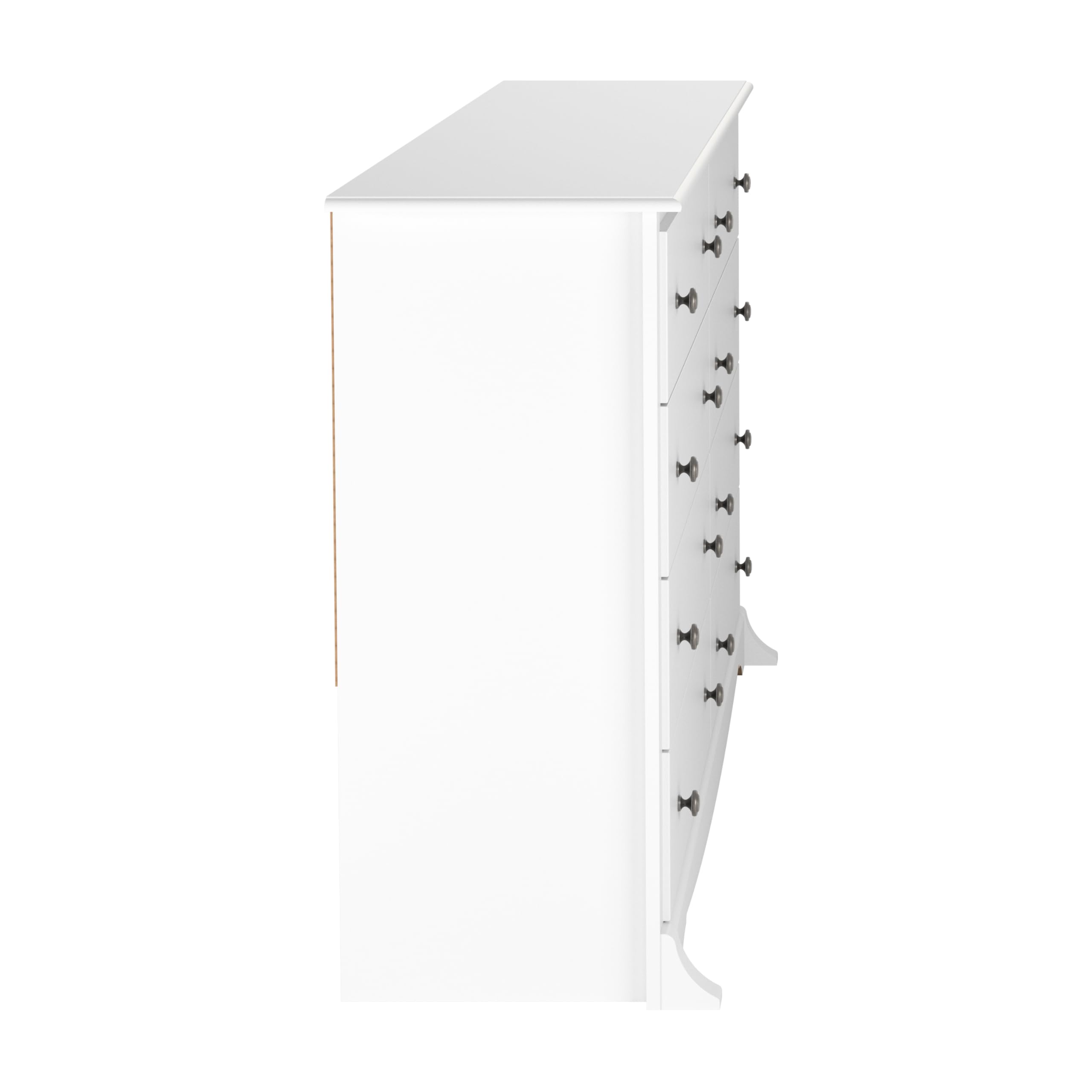 Prepac Sonoma 8-Drawer Double Dresser - White Wide Chest of Drawers for Bedroom Storage & Organization (17.25