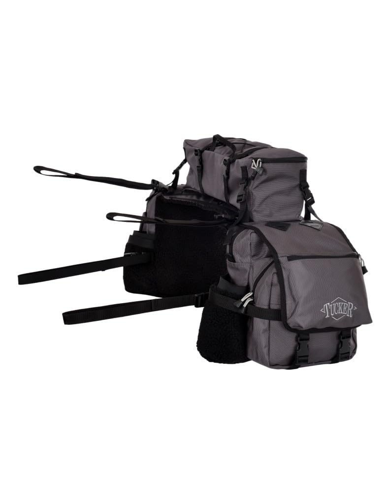 Circle Y Tucker Adventurer Saddle Bags - Durable Leather Horse Riding Accessories for Western Trail Rides & Equestrian Adventures