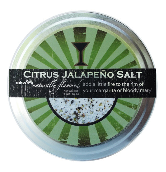 Citrus Jalapeno Rimming Salt - Spicy & Tangy Cocktail Rim Seasoning for Margaritas, Bloody Marys & More - Perfect for Parties & Home Bars