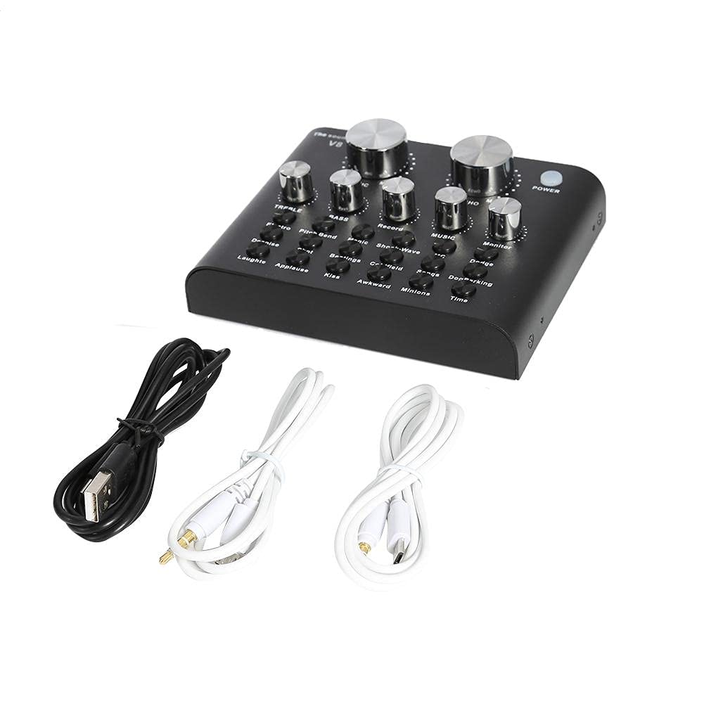 USB External Sound Card for Mobile & Computer - High-Quality Audio Interface with Microphone for Live Streaming, Gaming & Recording | Perfect for Podcasts, YouTube & Online Meetings