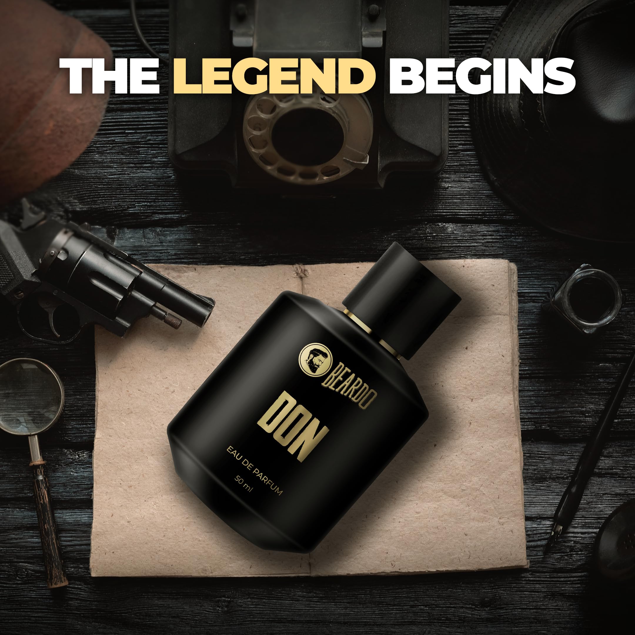 Beardo Perfume For Men - Don, 50ml Eau De Parfum | Long Lasting Fragrance with Melon, Jasmine & Vanilla Notes | Valentine's Day Gift for Husband, Boyfriend & Men | Perfect for Date Night, Office & Special Occasions