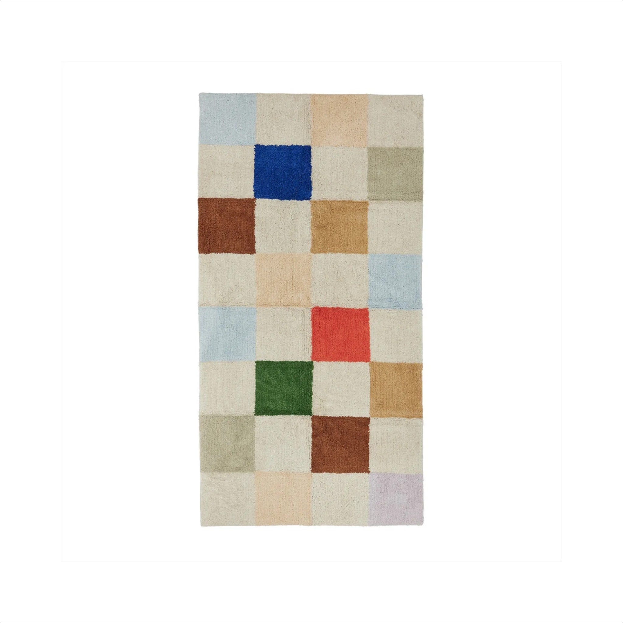 OYOY Large Chess Rug - 168cm Multi-Color Play Mat for Kids & Adults - Perfect for Game Rooms, Living Rooms, and Educational Spaces