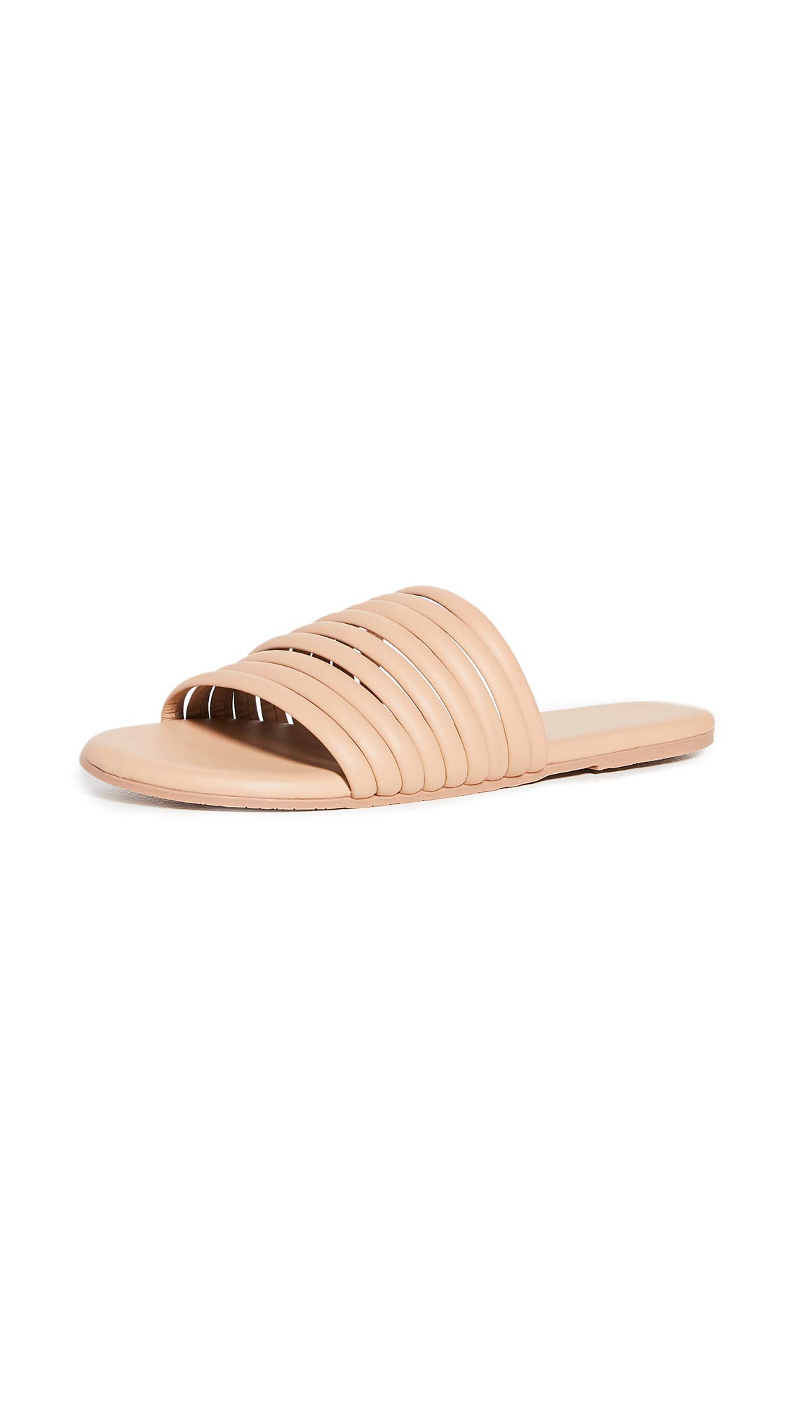 TKEES Women's Caro Sandals - Comfortable Leather Flip Flops for Summer, Beach, Pool & Casual Outfits | Stylish Flat Sandals for Women
