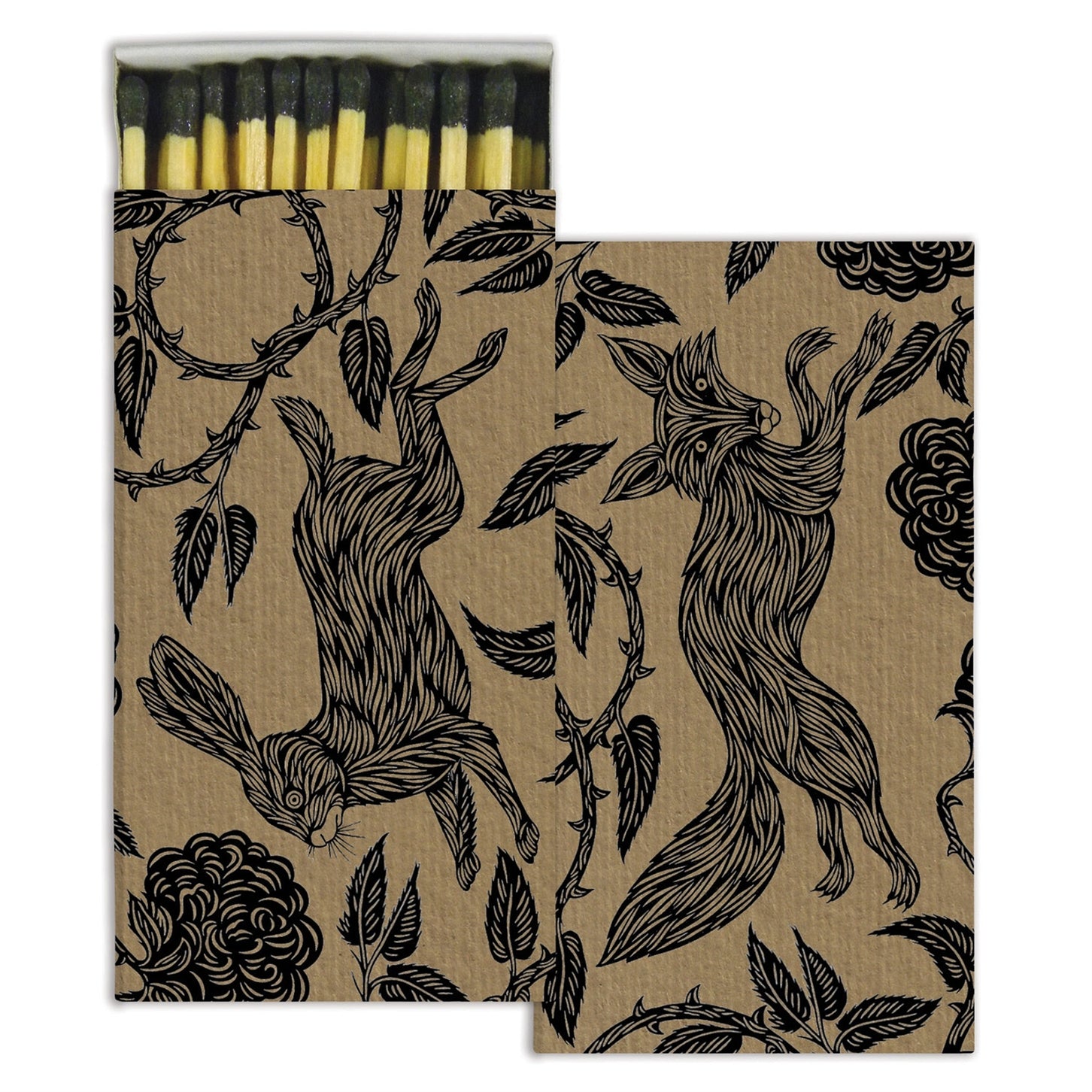 Premium Wooden Matches for Fireplaces, Candles & Camping - Natural Folktail Matches - Long Burning, Sulfur-Free, Eco-Friendly Fire Starters for Home & Outdoor Use
