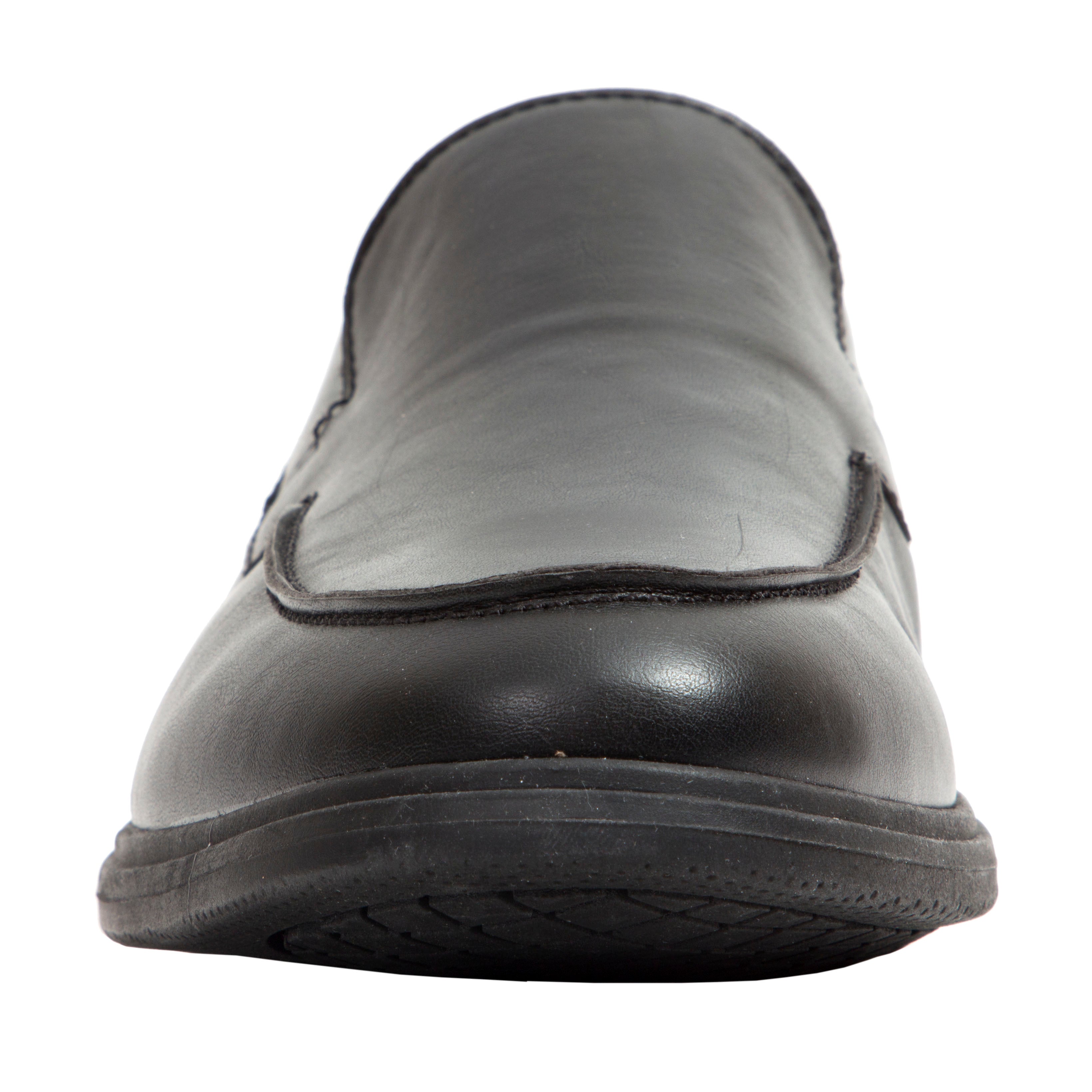 Men's Porto Black Leather Shoes - Comfortable & Stylish Casual Wear for Men | Perfect for Work, Travel & Everyday Use