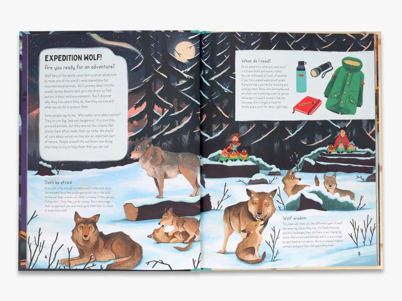 Are Wolves Afraid of the Dark? - Fun Wildlife Facts Book for Kids | Perfect for Bedtime Stories & Classroom Learning