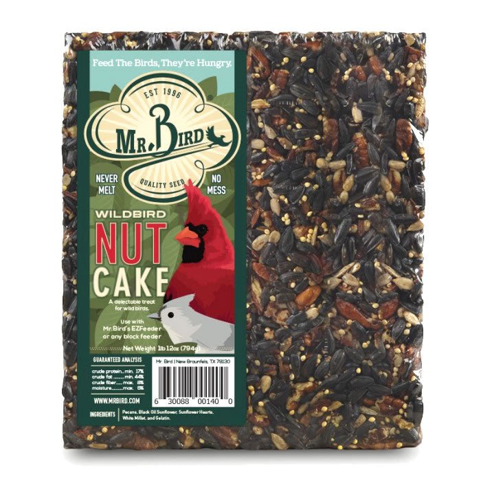 Premium Wild Bird Nut Cake Block - Large Size for Outdoor Bird Feeding | Attracts Cardinals, Blue Jays & Woodpeckers | Perfect for Backyard, Garden & Wildlife Observation