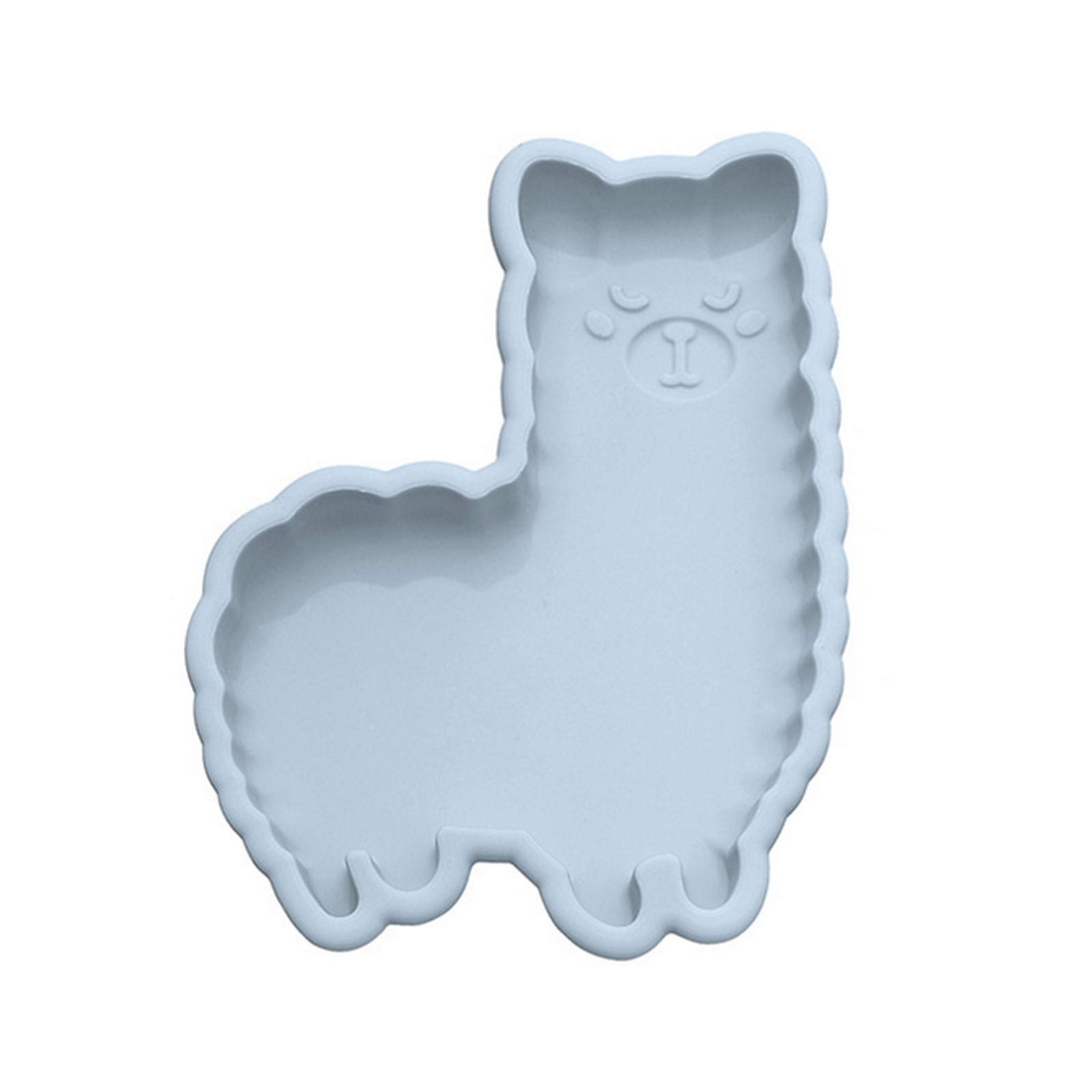 3D Easter Chocolate Silicone Mold - Bunny Alpaca Egg Shaped Non-Stick Baking Tool for DIY Cakes, Jelly, Candy, Pudding & Fondant | Easy to Clean | Perfect for Easter Party Decorations, Holiday Baking & Homemade Desserts (Blue Alpaca)