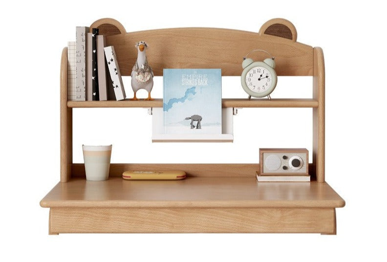 Premium Oak & Beech Solid Wood Multi-Layer Desktop Shelf - Sturdy & Stylish Organizer for Home Office, Study, or Workspace - Perfect for Books, Plants, and Office Supplies
