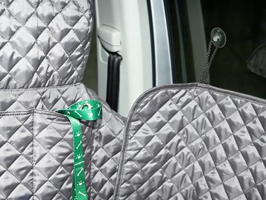 Premium Car Seat Cover - Medium Size, Universal Fit, Soft Grey - Protects Seats from Spills, Pets & Wear - Ideal for SUVs, Sedans & Trucks
