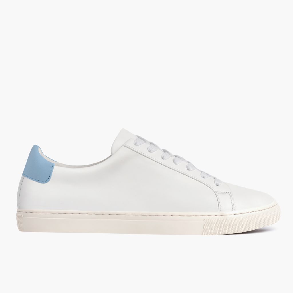 Women's Legacy Sneakers - White & Baby Blue Casual Shoes for Walking, Running & Everyday Wear | Comfortable & Stylish Women's Athletic Shoes for Gym, Workout & Street Fashion
