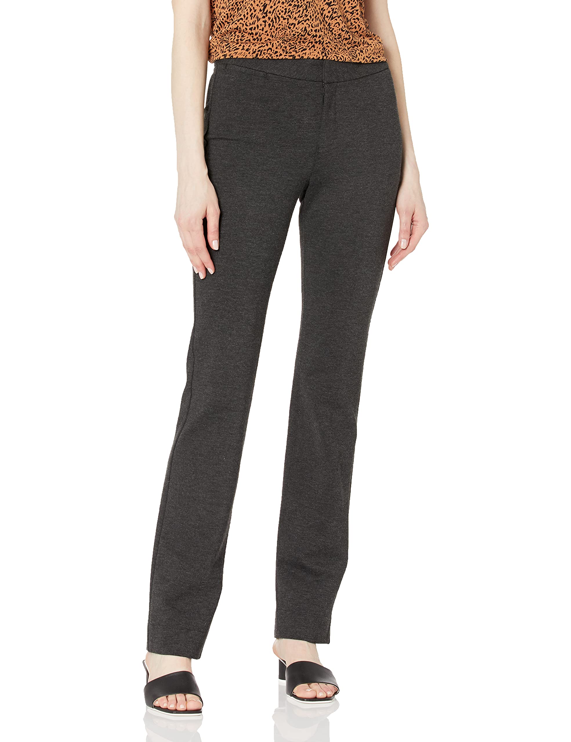 NYDJ Women's Slim Ponte Knit Work Pants - Comfortable Office Trousers for Professional Wear | Perfect for Business Casual, Work Attire & Everyday Office Outfits