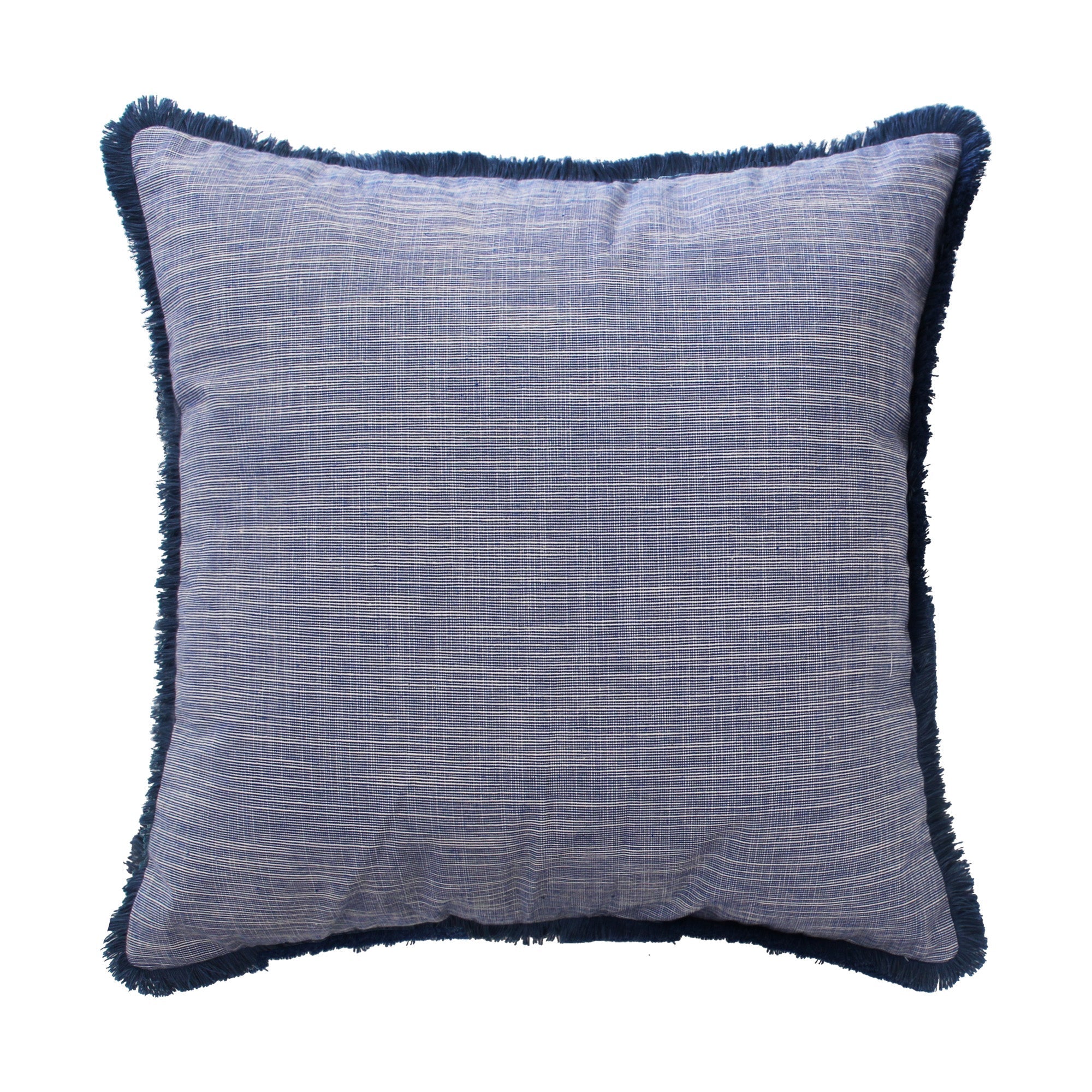 Pickford Blue Decorative Throw Pillow 18x18 Inches - Soft Square Cushion for Sofa, Bed, and Home Decor
