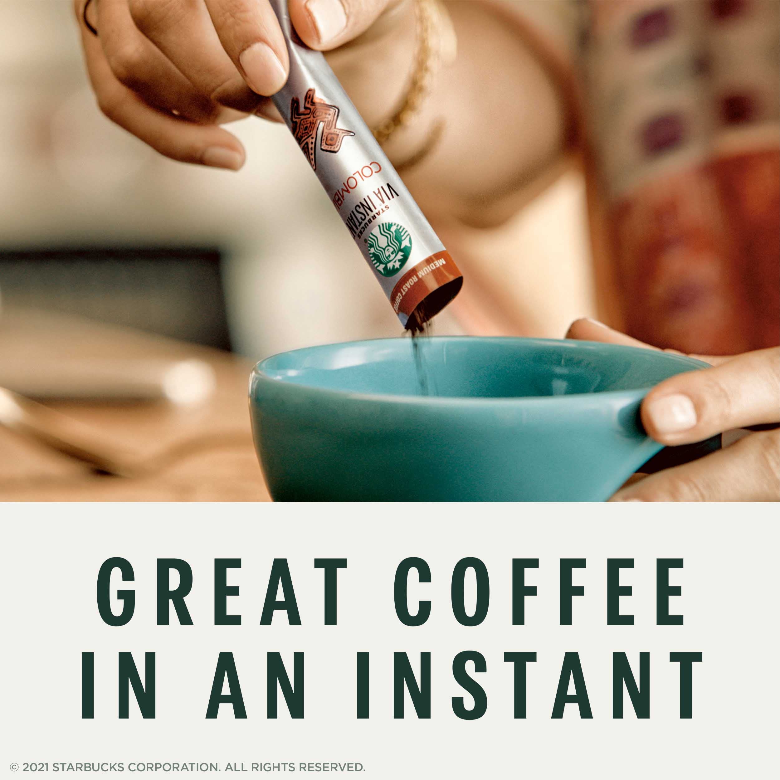 Starbucks VIA Instant Dark Roast Coffee - 100% Arabica French Roast (50 Single-Serve Packets) | Perfect for Office, Travel & Camping