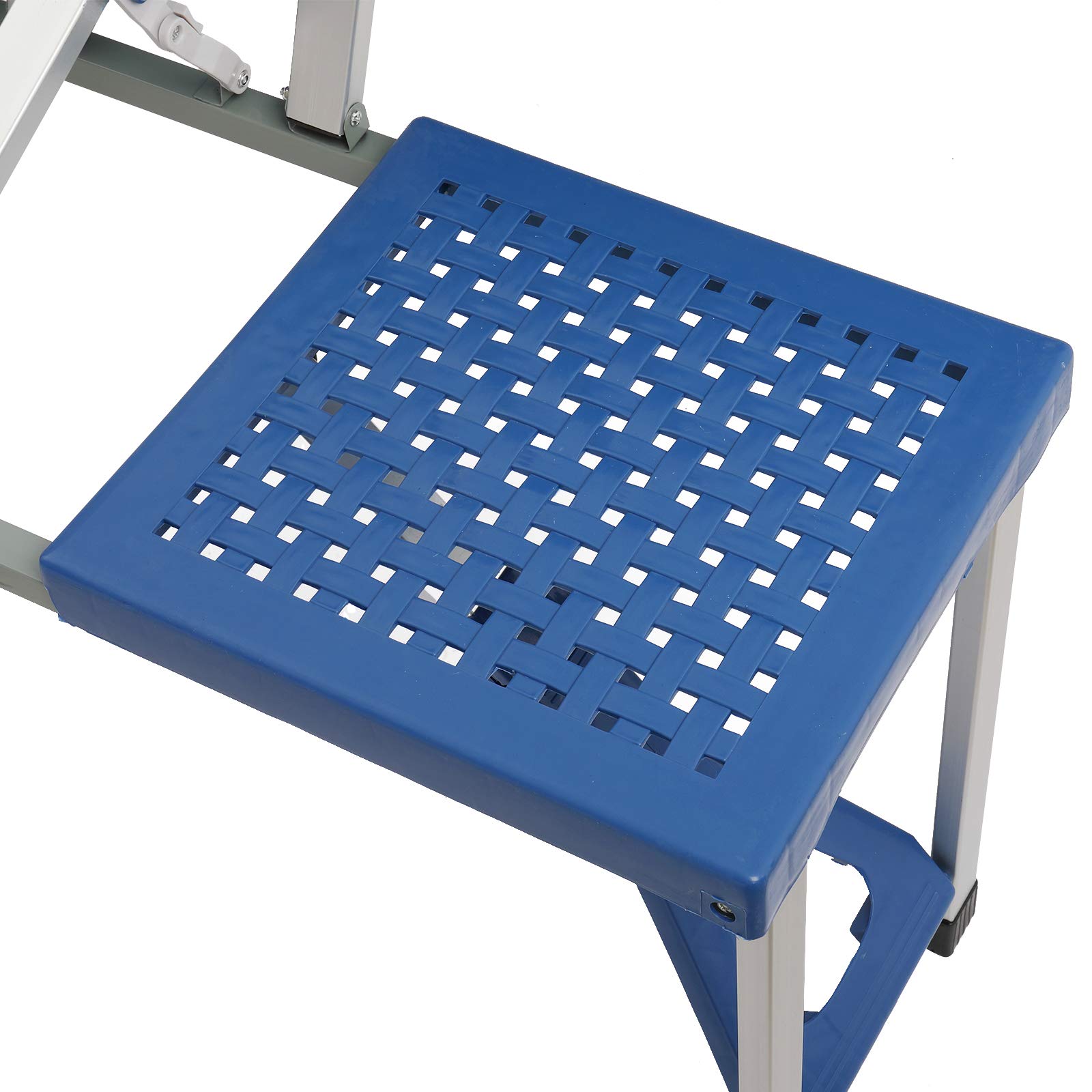 Foldable Camping Table with Chairs - Portable Picnic Table Set with Umbrella Hole for Outdoor, Travel, Beach & Backyard - Lightweight Plastic Folding Dining Table (53.35