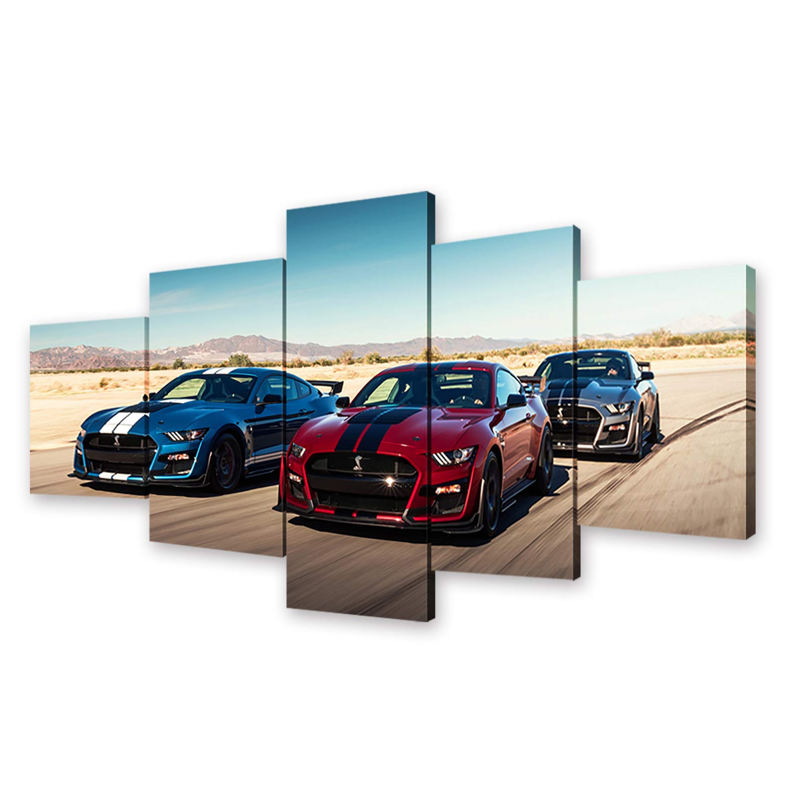 VERIMP American Muscle Sports Car Canvas Wall Art - HD Print Framed Poster for Living Room, Bedroom, Man Cave Decor - Perfect Gift for Car Enthusiasts & Boys Room Decor