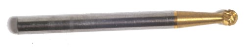 Champion SD41 Titanium Nitride Coated Solid Carbide Miniature Rotary Burr - 3/32-Inch Cutting Diameter for Precision Metal, Wood & Plastic Engraving - Ideal for DIY Crafts, Jewelry Making & Dental Lab Work