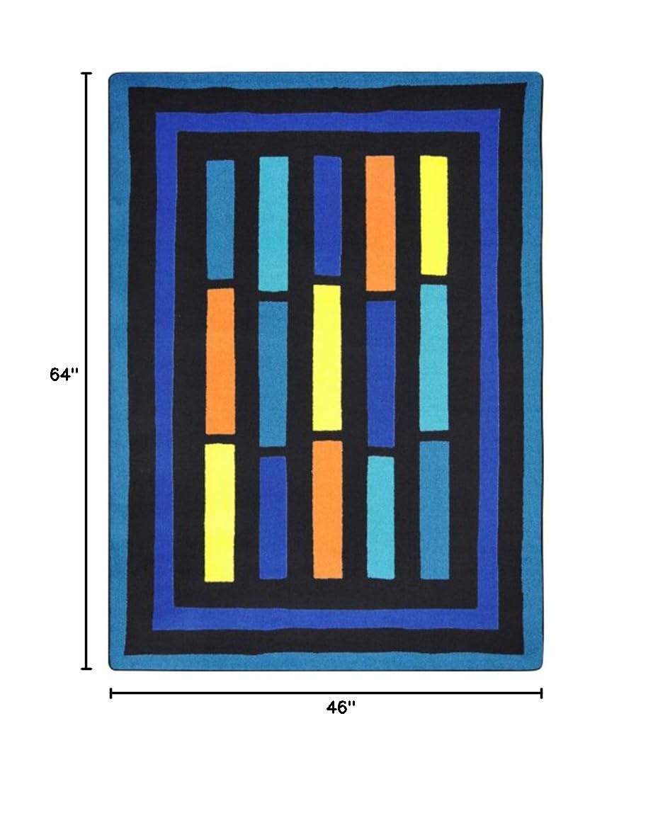 Joy Carpets Kid Essentials Traffic Jam Teen Area Rugs - 3'10