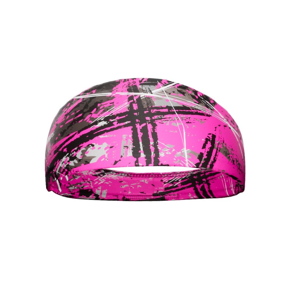 Wicked Pink Headband for Women - Soft Stretchy Workout Headband for Running, Yoga, and Fitness - Non-Slip Hair Accessory for Sports & Daily Wear