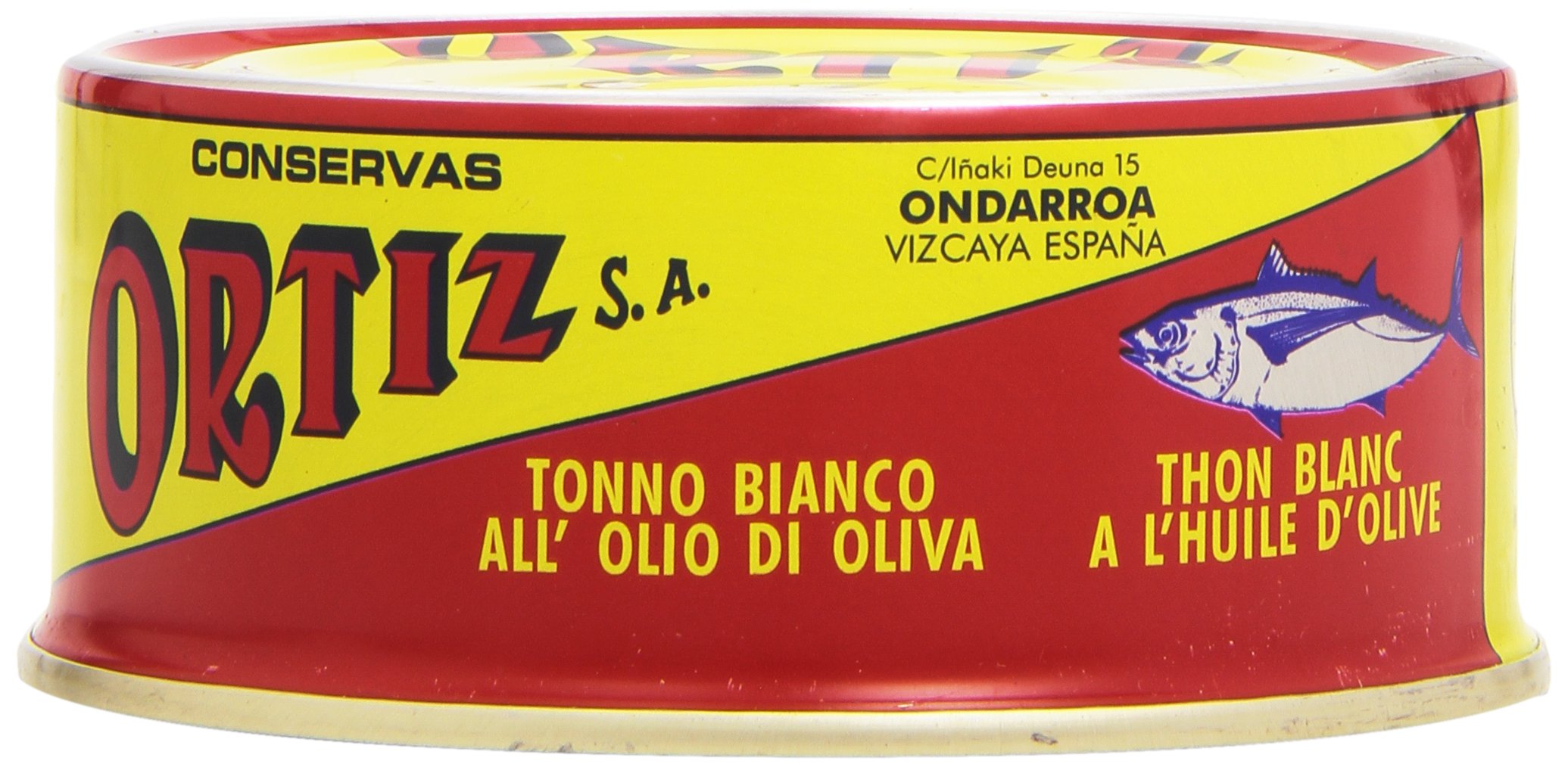 Premium Ortiz White Tuna in Olive Oil - Wild Caught Spanish Albacore, High Protein & Omega-3 Rich Tuna Fillets - Perfect for Salads, Pasta Dishes & Healthy Sandwiches - No Mayo Needed - 8.81oz Can (250g) - Ideal for Keto, Paleo & Mediterranean Diets