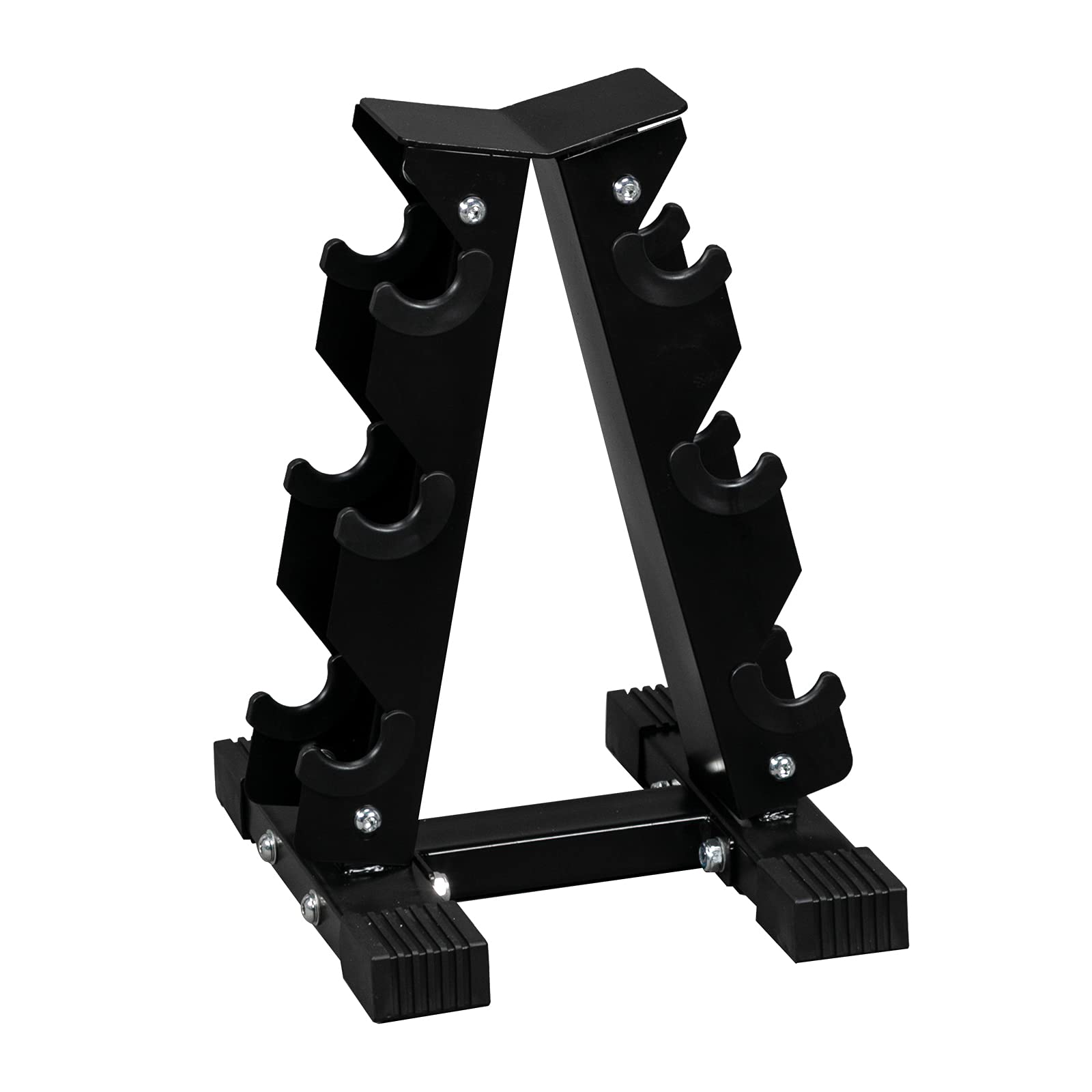 MengK Heavy Duty Black Iron Dumbbell Rack for Home Gym Storage - Perfect for Weightlifting Equipment Organization in Garage, Basement & Fitness Rooms