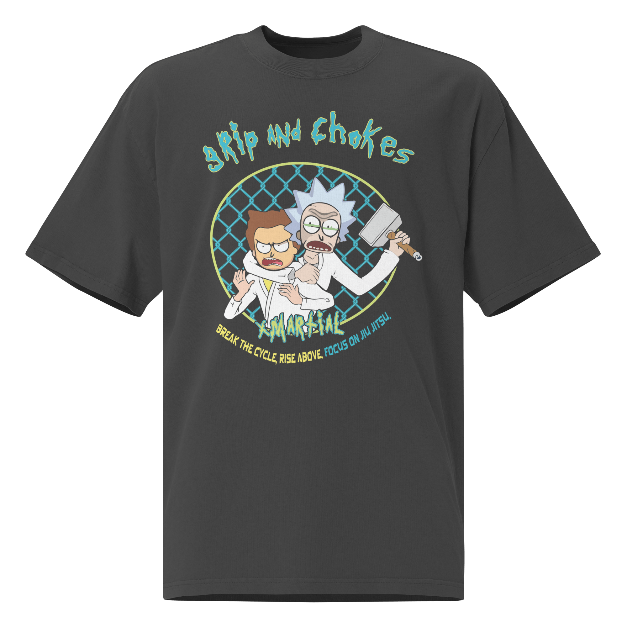 Premium Jiu Jitsu Shirt - Oversized Training Top with Enhanced Grip & Choke Resistance - Perfect for BJJ, MMA, and Grappling Practice
