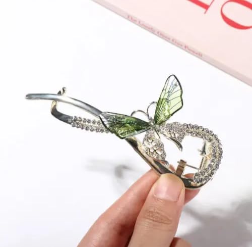 Vintage Butterfly Pearl Hairpin - Korean Style Hair Clip for Women, Party & Wedding