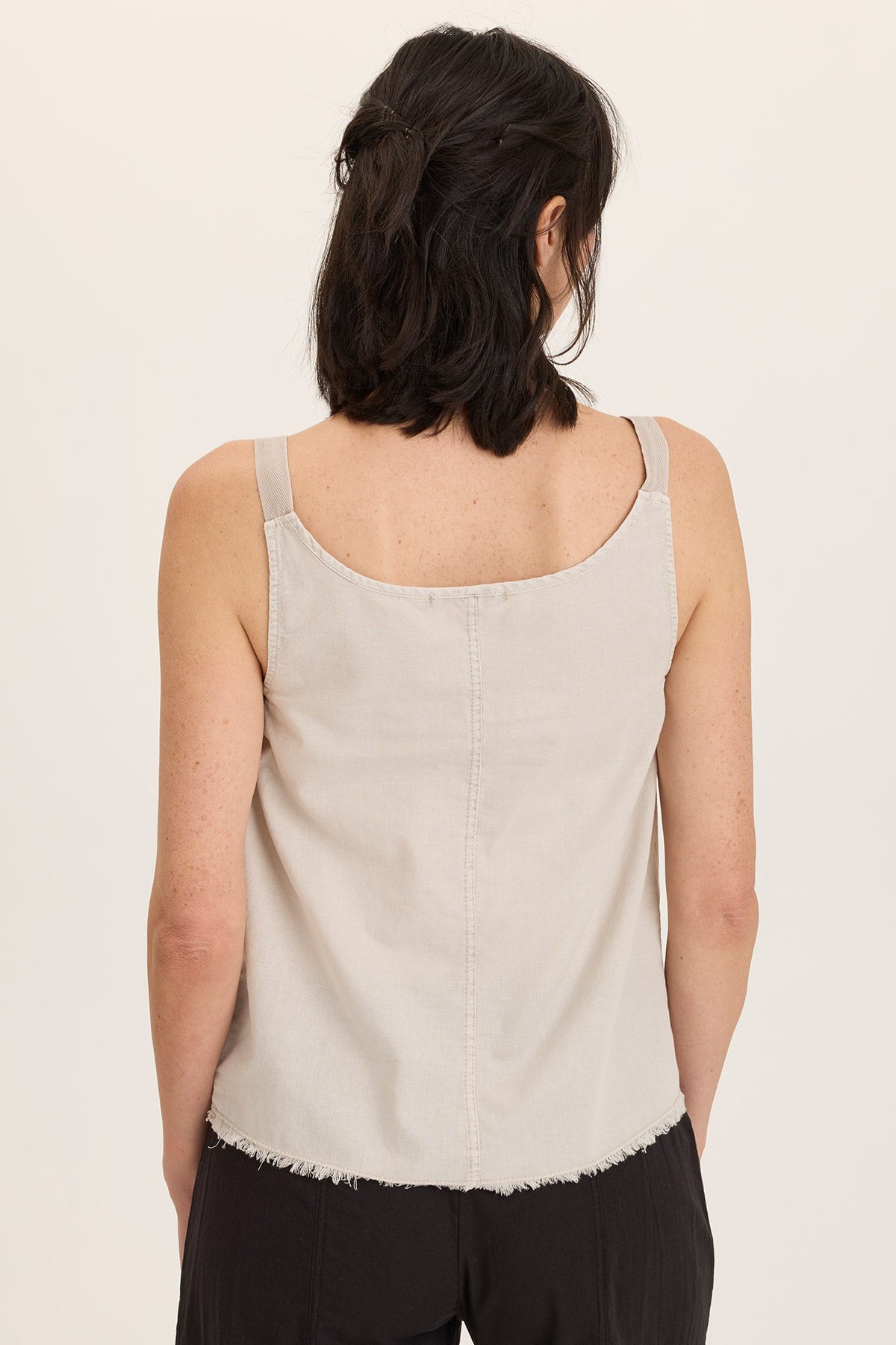 Shawnie Linen Billowy Pintuck Tank Top - Women's Loose Fit Casual Blouse for Summer | Perfect for Beach, Vacation & Everyday Wear