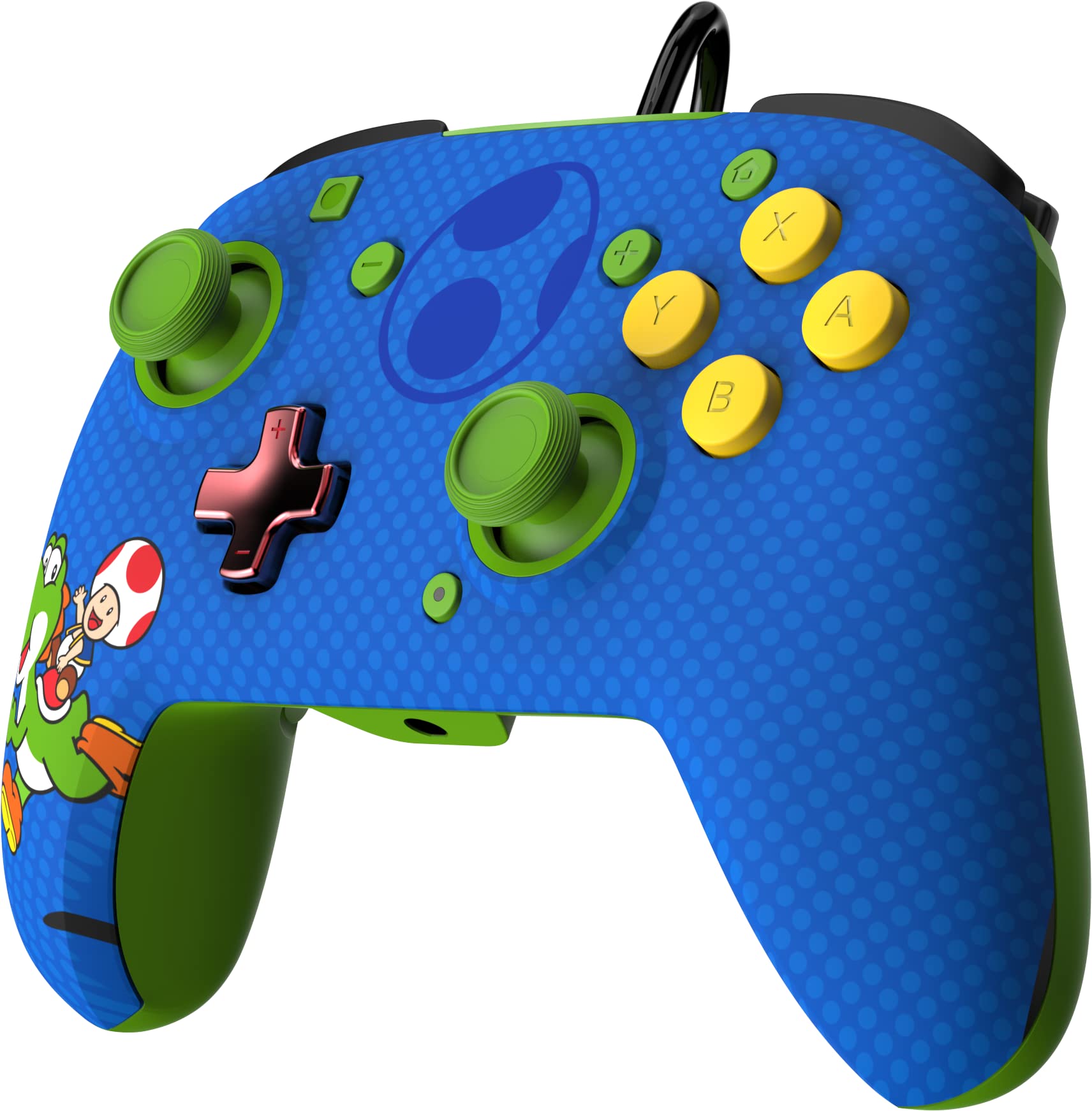 Official Nintendo Licensed PDP Switch Rematch Wired Controller for TOAD & YOSHI - Customizable Buttons, Sticks, Triggers & Paddles - Ergonomic Design for Comfortable Gaming - Perfect for Super Mario, Smash Bros & Multiplayer Gaming Sessions