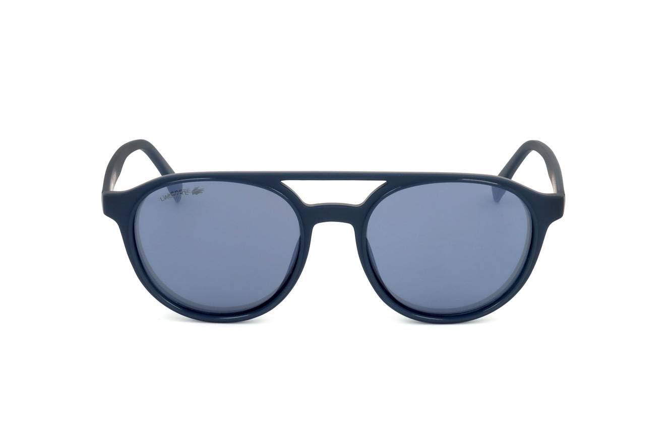 LACOSTE L 881 S 414 Blue Polarized Sunglasses for Men & Women - UV Protection, Fashion Aviator Style - Perfect for Driving, Beach & Outdoor Activities