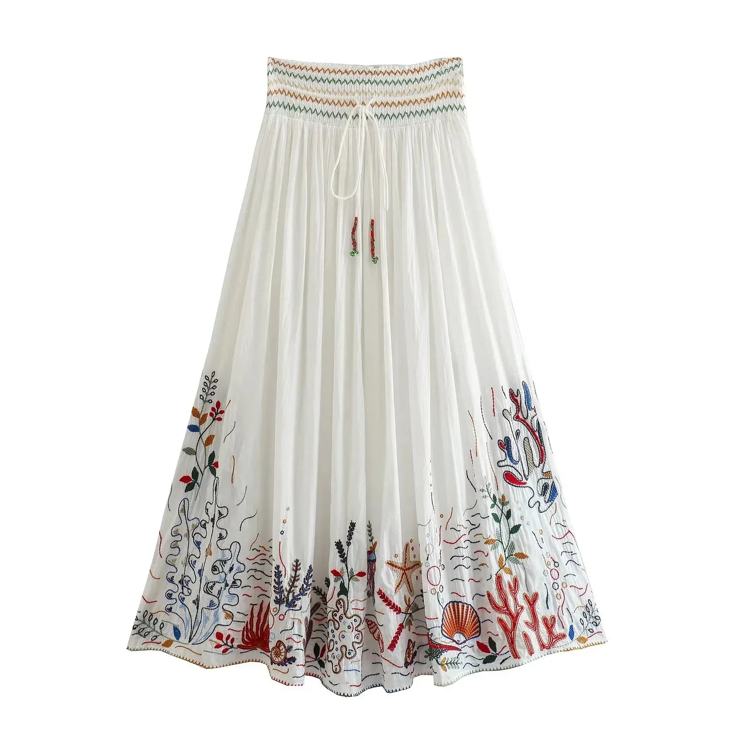 Vintage Batwing Sleeve Women's Autumn Outfit Set - Floral Embroidery Paisley Print V-Neck Button Down Tiered Mini Skirt Dress Suit for Fall Fashion, Date Nights & Boho Chic Style