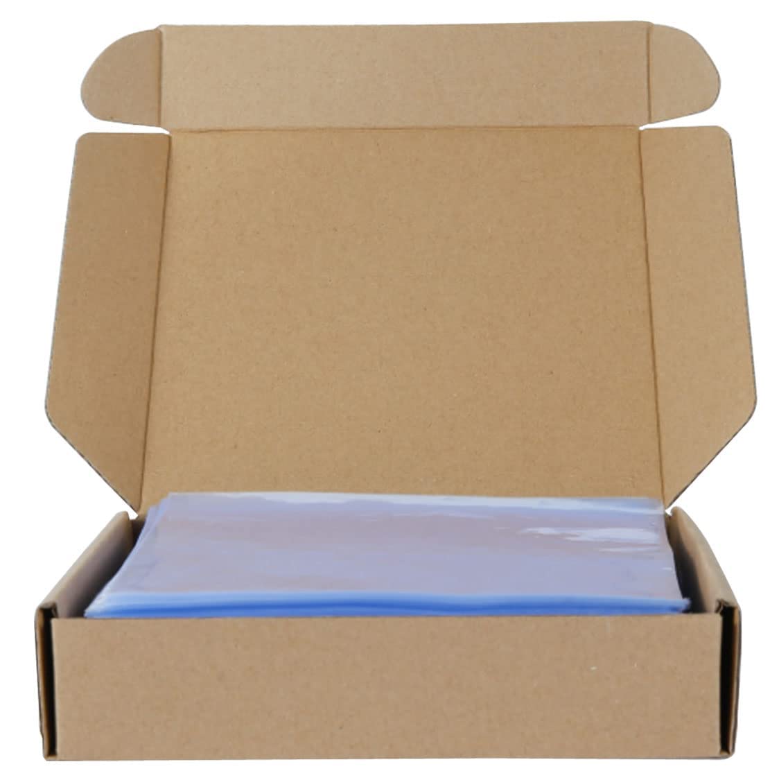 500 Pack 6x6 Inch Clear PVC Heat Shrink Wrap Bags - Odorless Shrink Film for Soaps, Bath Bombs, Candles, Jars & Small Gifts - Perfect for Packaging, Retail Display & DIY Crafts