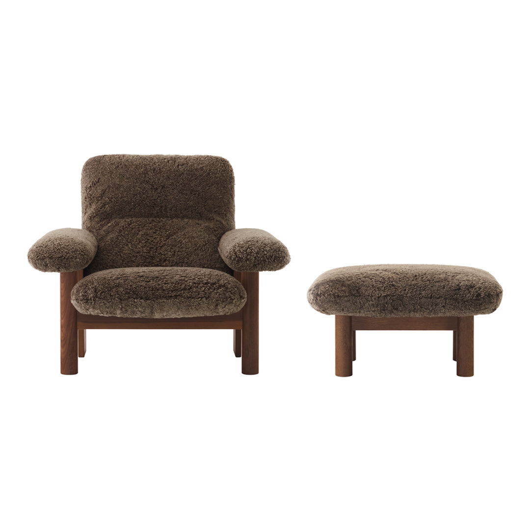 Brasilia Ottoman - Modern Round Storage Ottoman with Lift Top, Upholstered Footrest & Coffee Table - Perfect for Living Room, Bedroom & Home Decor